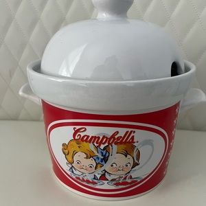 Vintage Cambell’s Ceramic Serving Soup Tureen/Bowl With Handles,& Lid. 2004